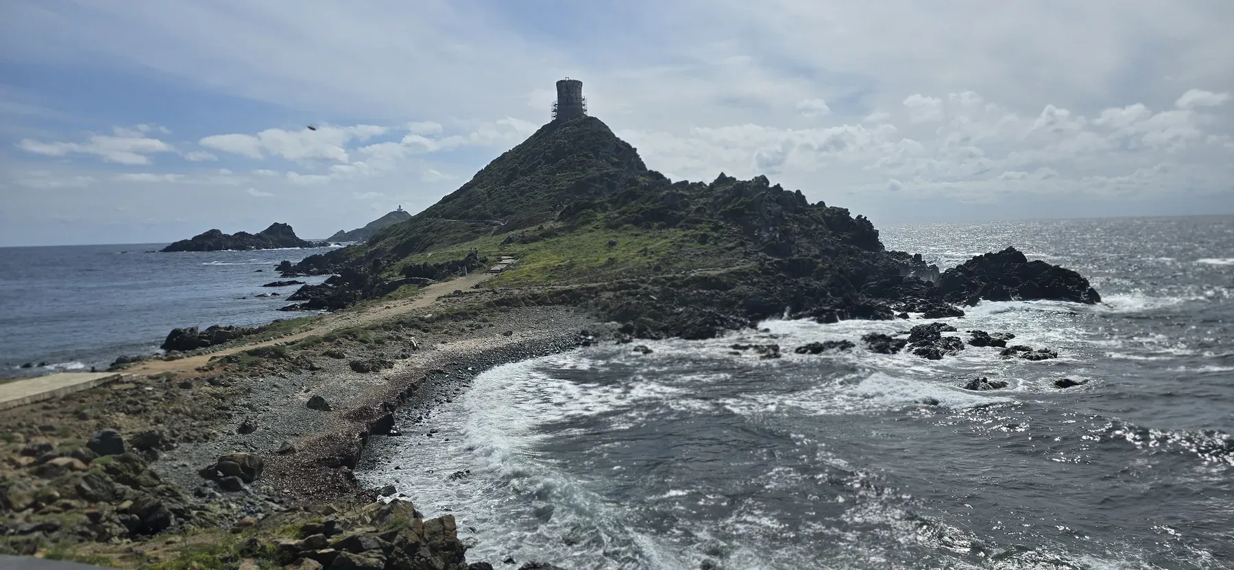La Parata et les Îles Sanguinaires vues depuis le sentier