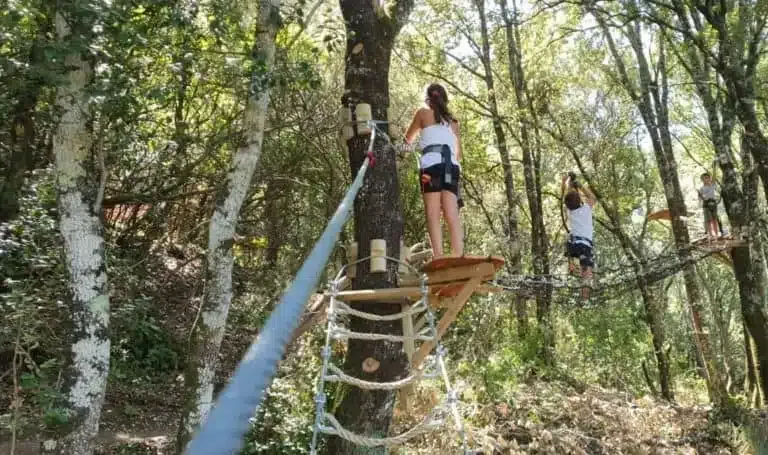 Accrobranche au parc aventure de Petreto